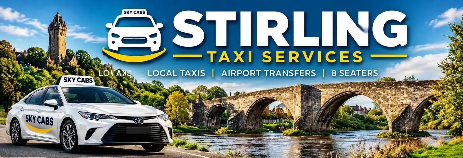 Stirling Taxi Services - local taxis and airport transfers